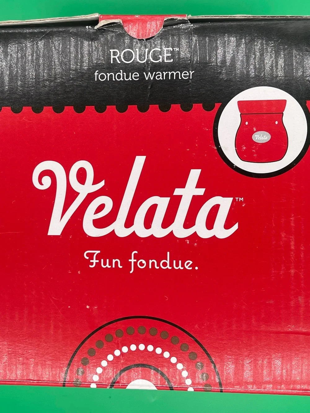 Rouge Helium Velata Red Fondue Warmer